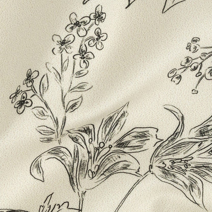 Mood Exclusive Ivory Organic Delineation Stretch Cotton Sateen Detail