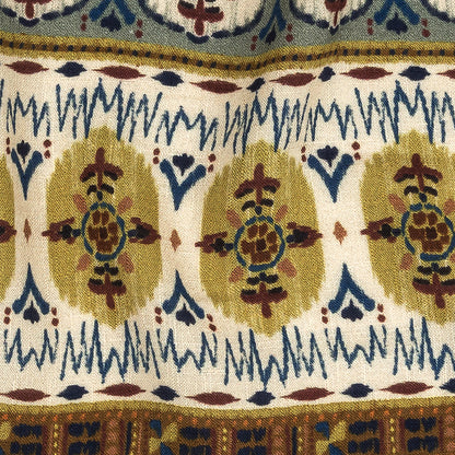 Mood Exclusive Olive and Slate Hipster Haven Slubbed Viscose Woven - Detail
