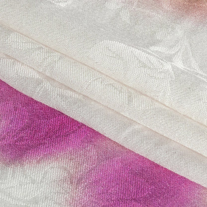 Mood Exclusive Violet Cloud Writing Flowery Viscose Jacquard - Folded