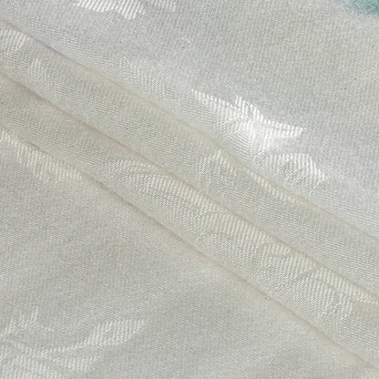 Mood Exclusive Green Cloud Writing Flowery Viscose Jacquard - Folded