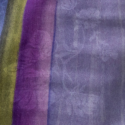 Mood Exclusive Periwinkle Fossil Fascination Flowery Viscose Jacquard - Detail