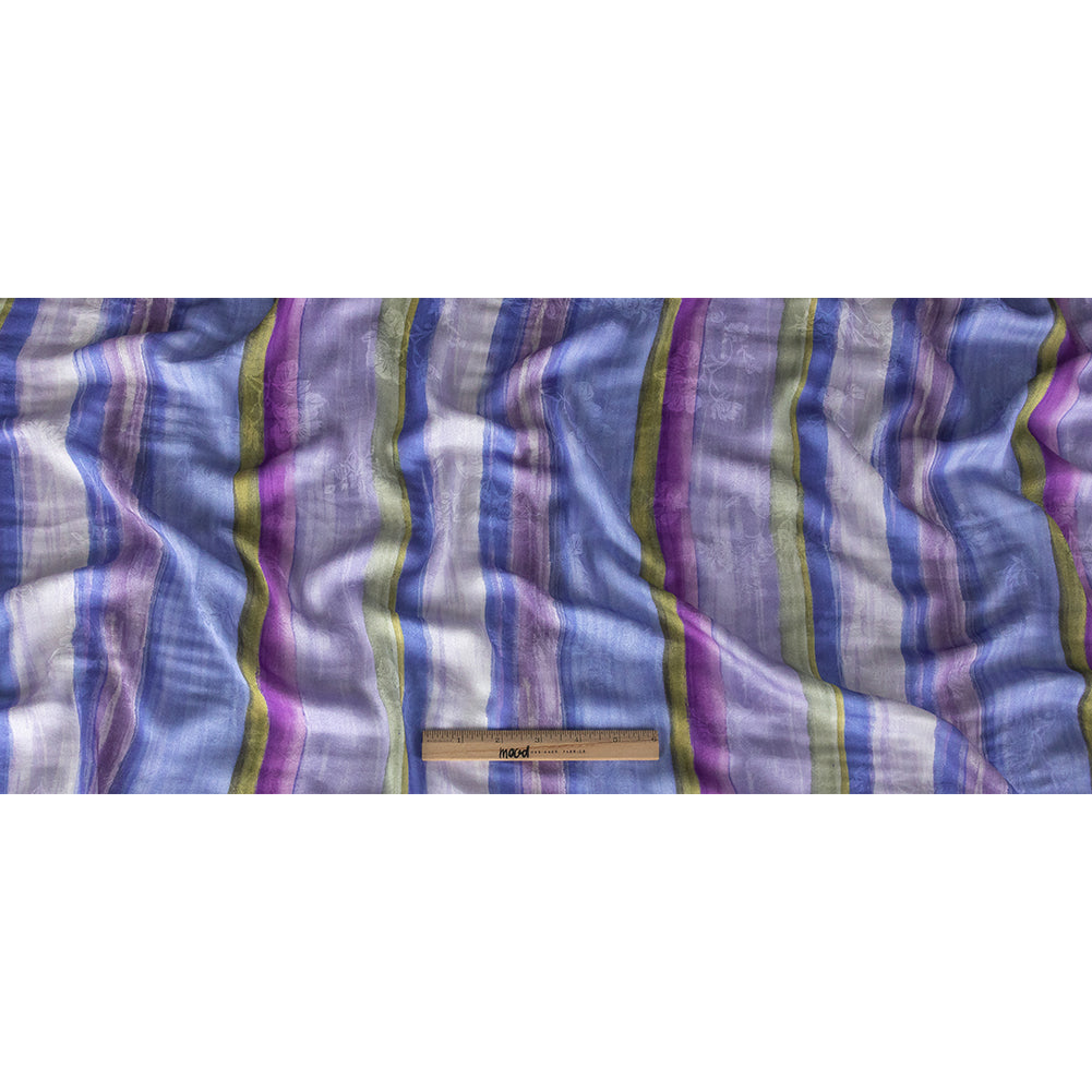 Mood Exclusive Periwinkle Fossil Fascination Flowery Viscose Jacquard - Full