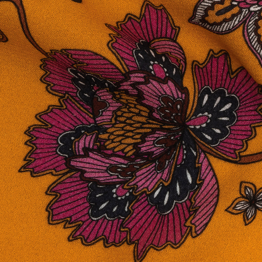 Mood Exclusive Festive Floromancy Viscose Crepe - Detail