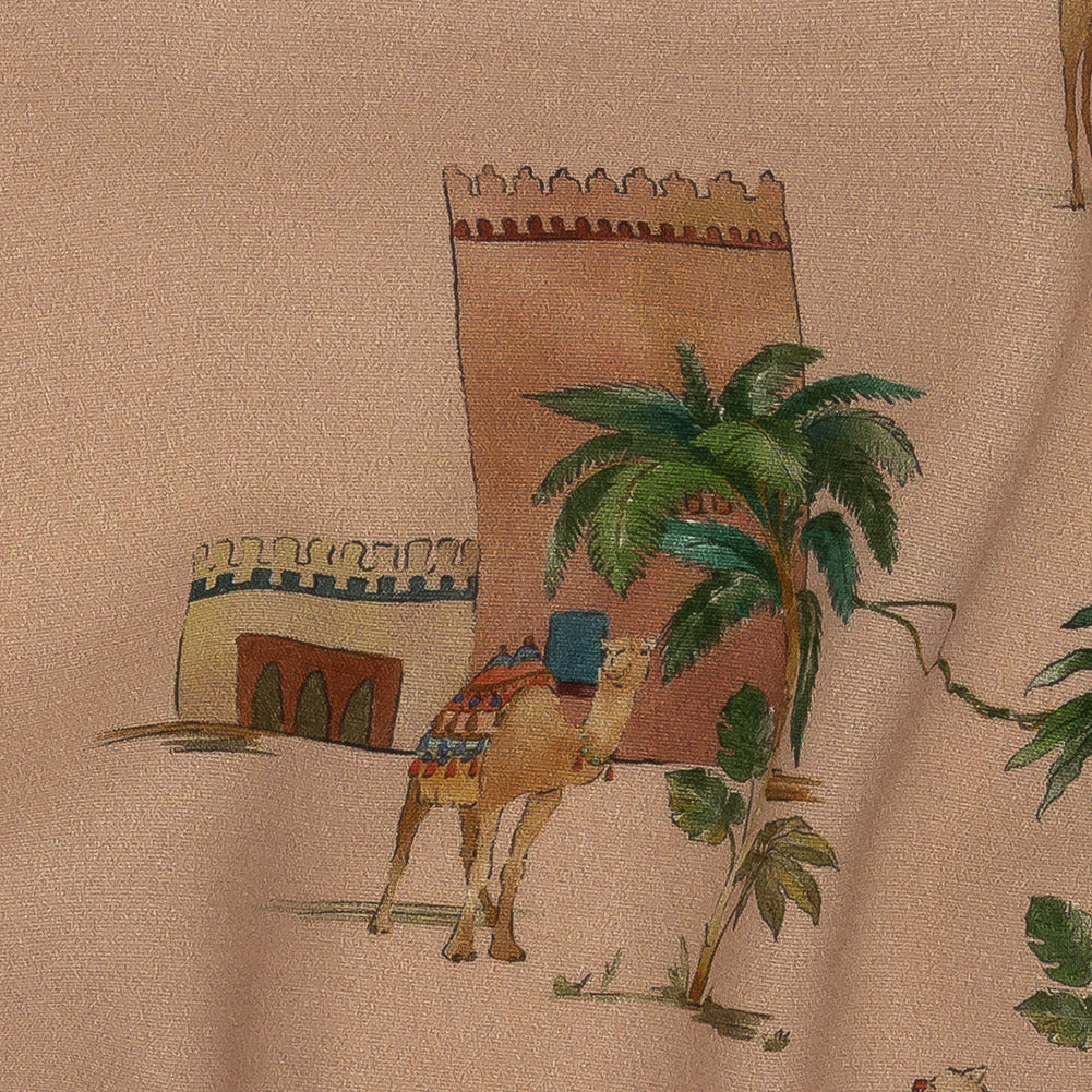 Mood Exclusive Beige Bactrian Expedition Sustainable Viscose Woven - Detail