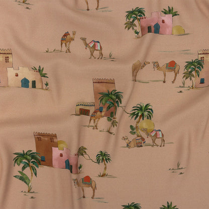Mood Exclusive Beige Bactrian Expedition Sustainable Viscose Woven