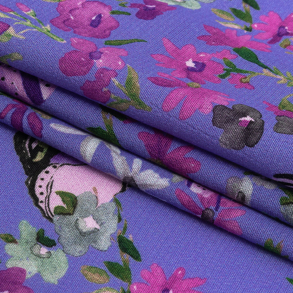 Mood Exclusive Lavender Mariposa Oasis Sustainable Viscose Woven - Folded