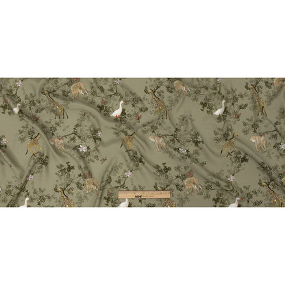 Mood Exclusive Pale Green Serene Safari Sustainable Viscose Woven - Full