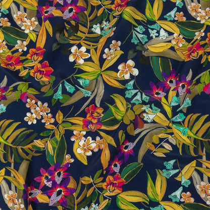 Mood Exclusive Navy Tropics at Twilight Sustainable Viscose Woven