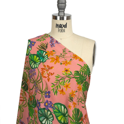 Mood Exclusive Pink Lily Pad Paradise Sustainable Viscose Woven - Drape