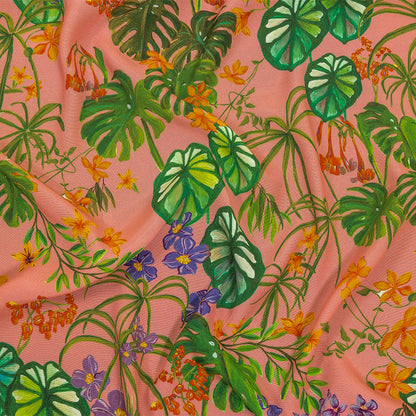Mood Exclusive Pink Lily Pad Paradise Sustainable Viscose Woven