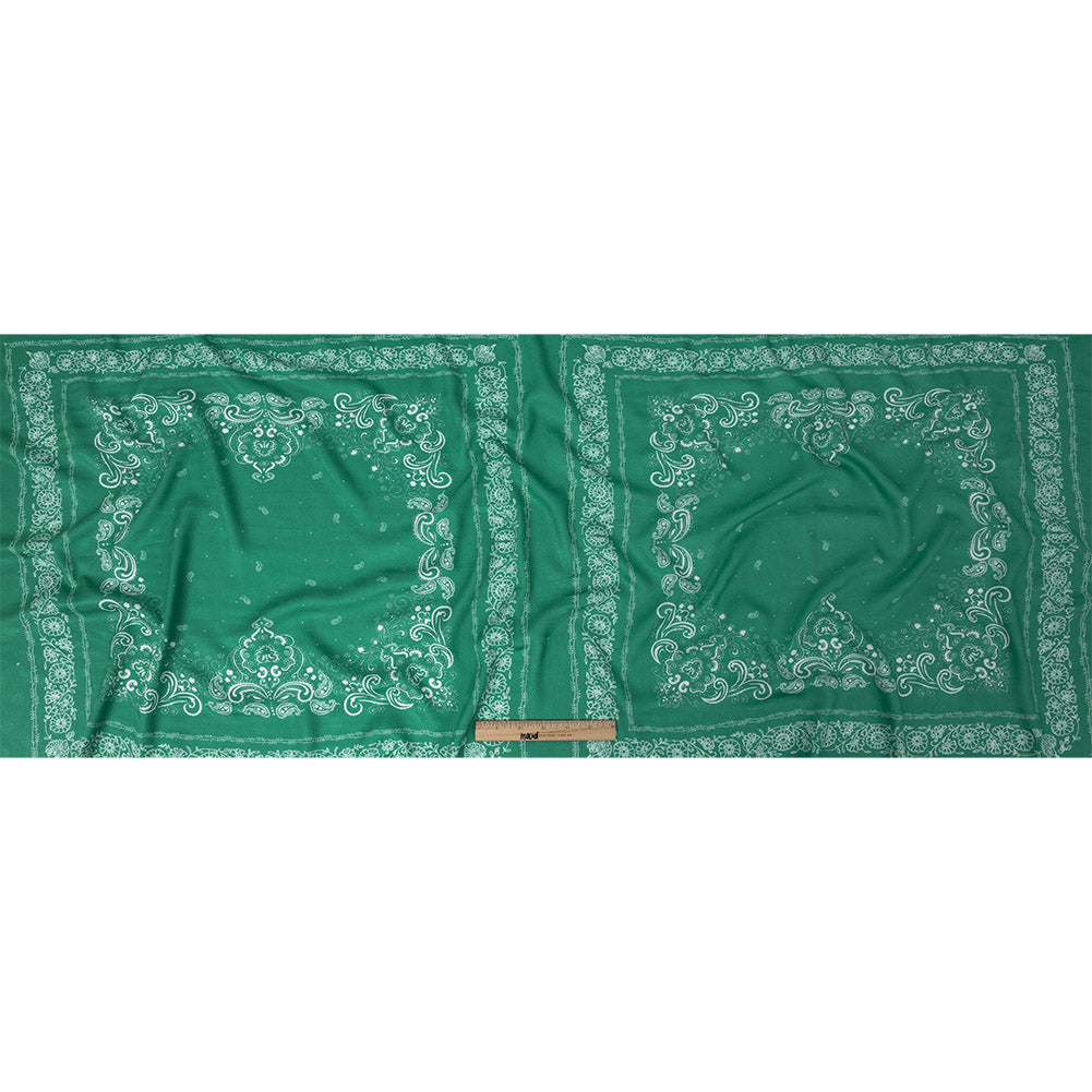 Polka Dotted Viscose Jacquard Panel - Green Floral Bandana - Mood Exclusive Dauntless Disguise Full