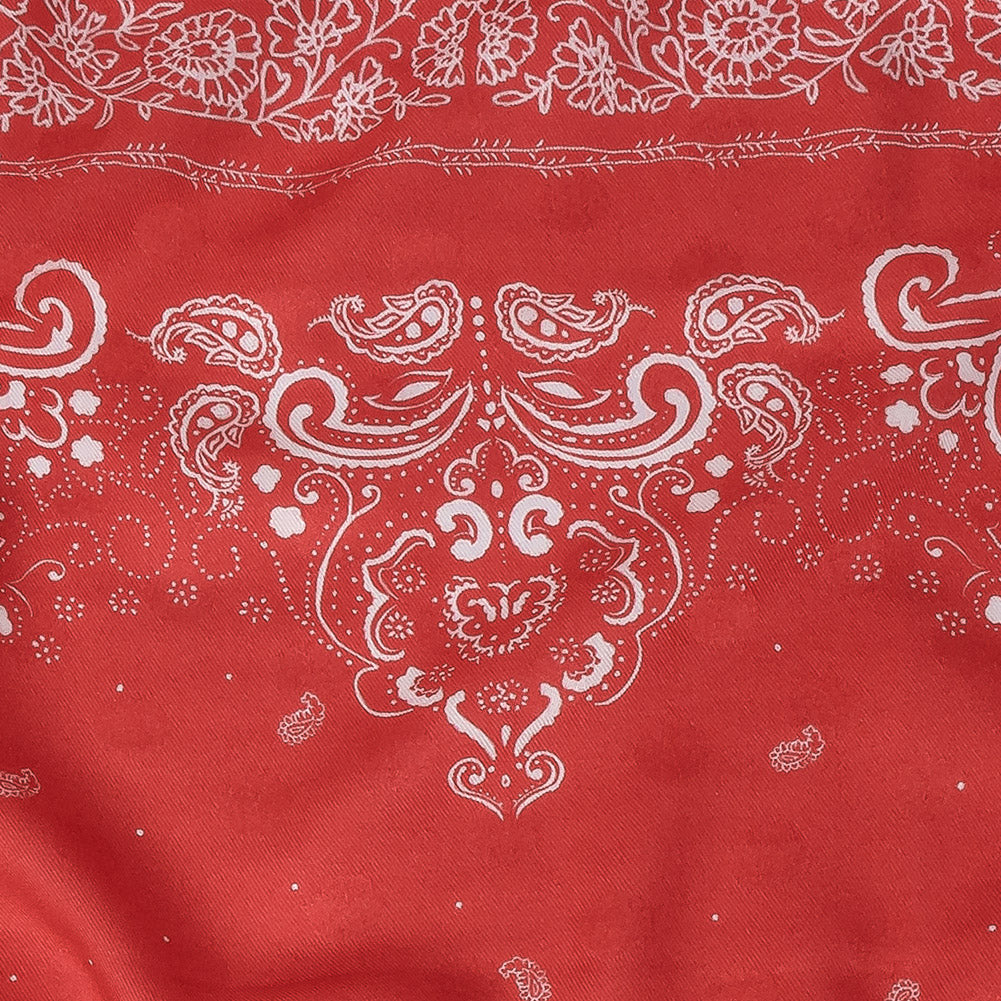Mood Exclusive Hot Coral Dauntless Disguise Polka Dotted Viscose Jacquard - Detail