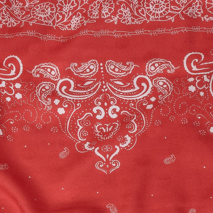 Mood Exclusive Hot Coral Dauntless Disguise Polka Dotted Viscose Jacquard - Detail