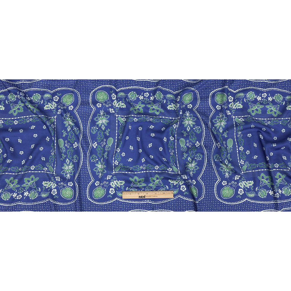 Mood Exclusive Blue Inverted Perceptions Polka Dotted Viscose Jacquard - Full
