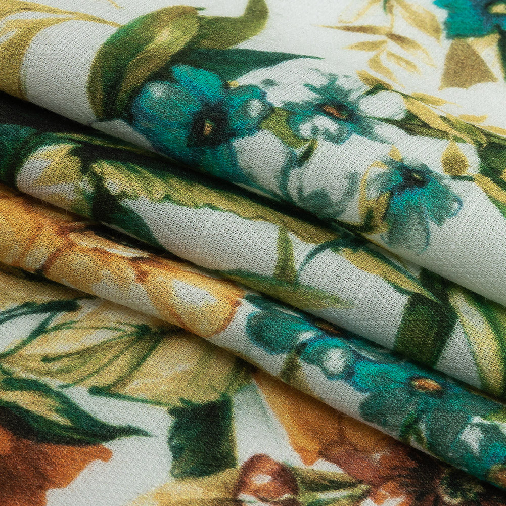 Mood Exclusive Jardin des Fleurs Gauzy Viscose Crepe - Folded