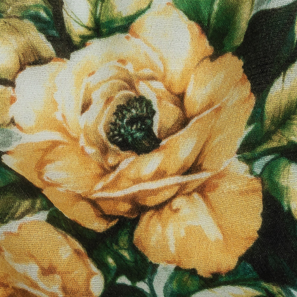 Mood Exclusive Jardin des Fleurs Gauzy Viscose Crepe - Detail