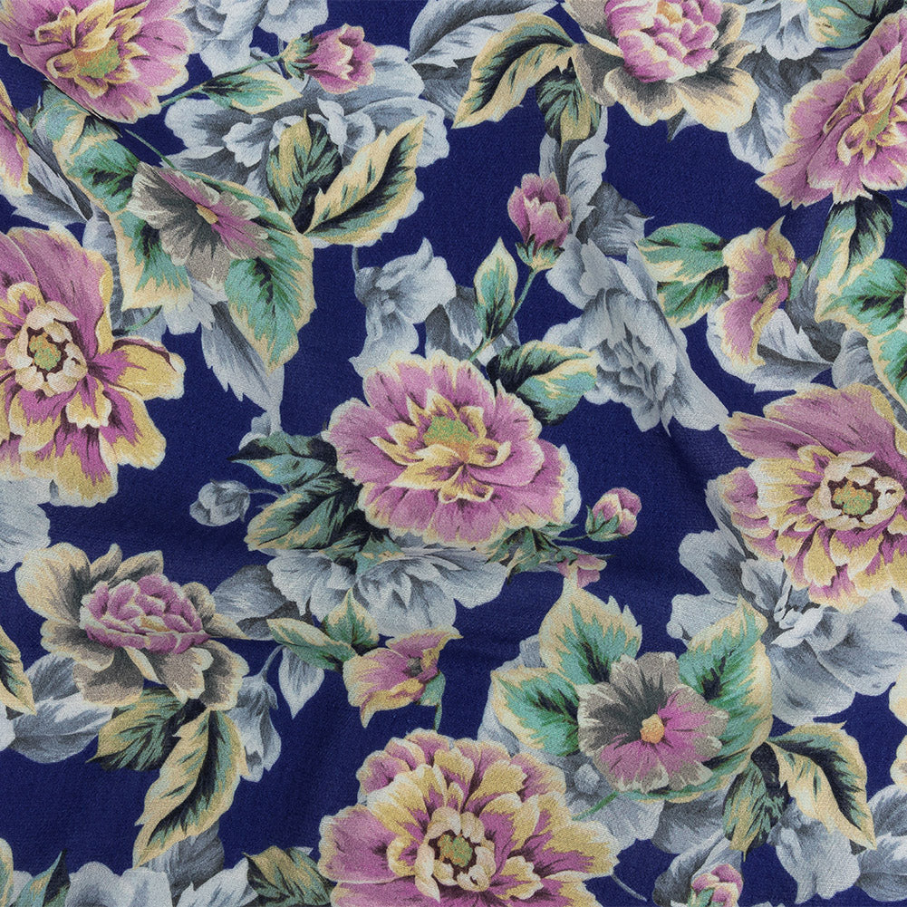 Mood Exclusive Royal Antique Rose Petals Gauzy Viscose Crepe