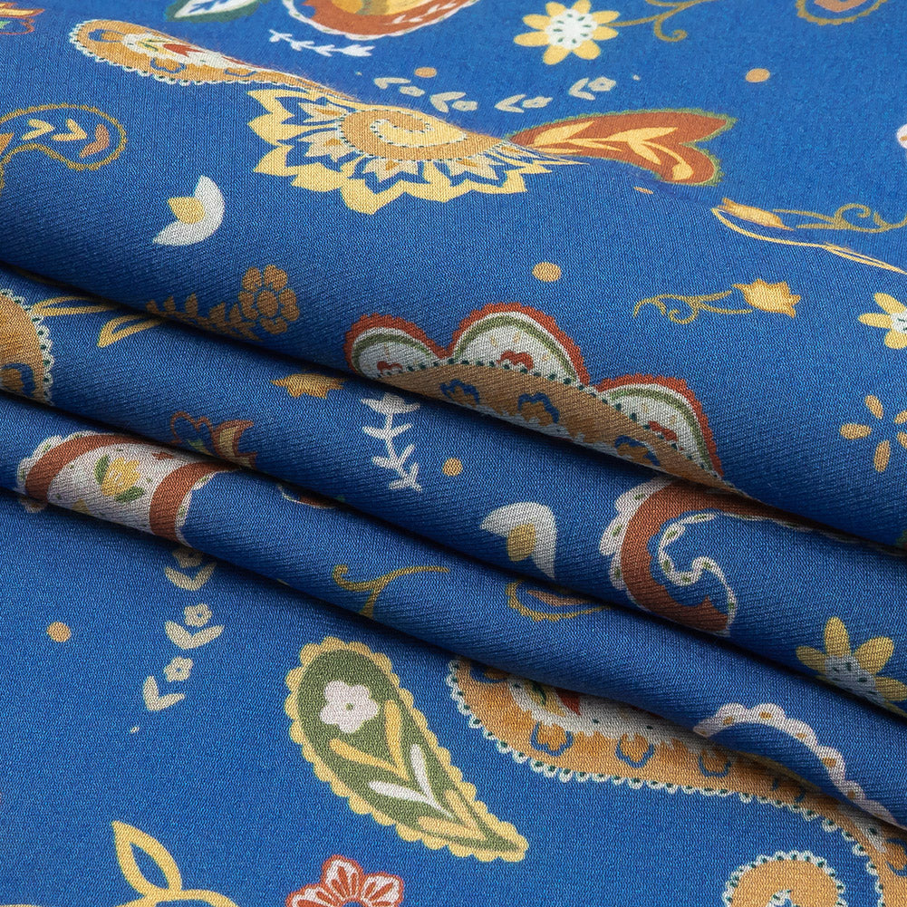 Mood Exclusive Sublime Swirling Viscose Twill - Folded