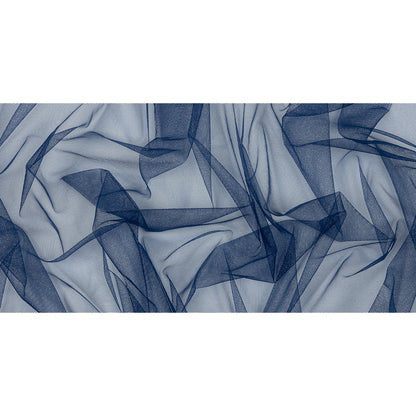 Dark Blue Leonardo Soft Nylon Tulle - Drape