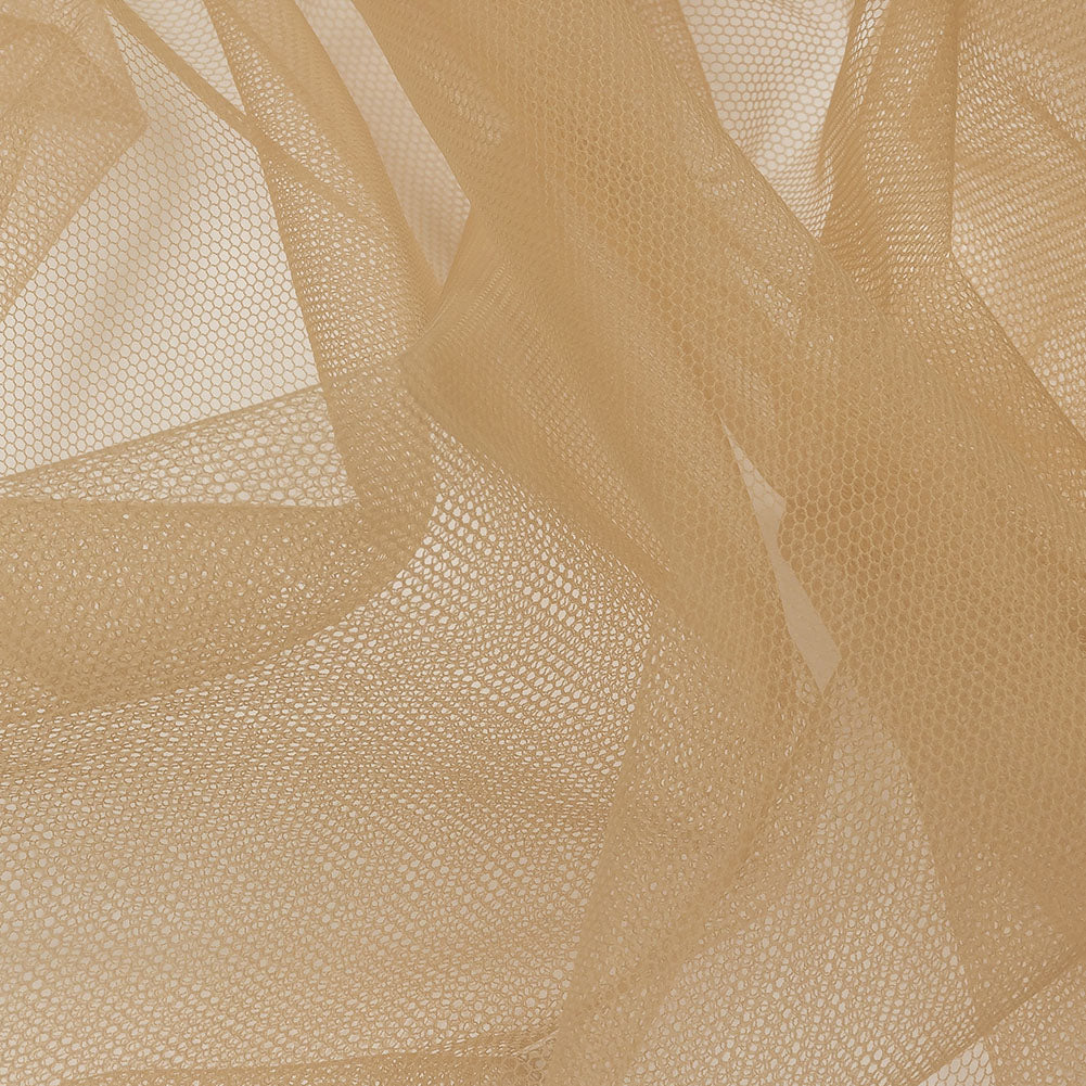 Soft Nylon Tulle - Light Mocha - Leonardo Collection Folded