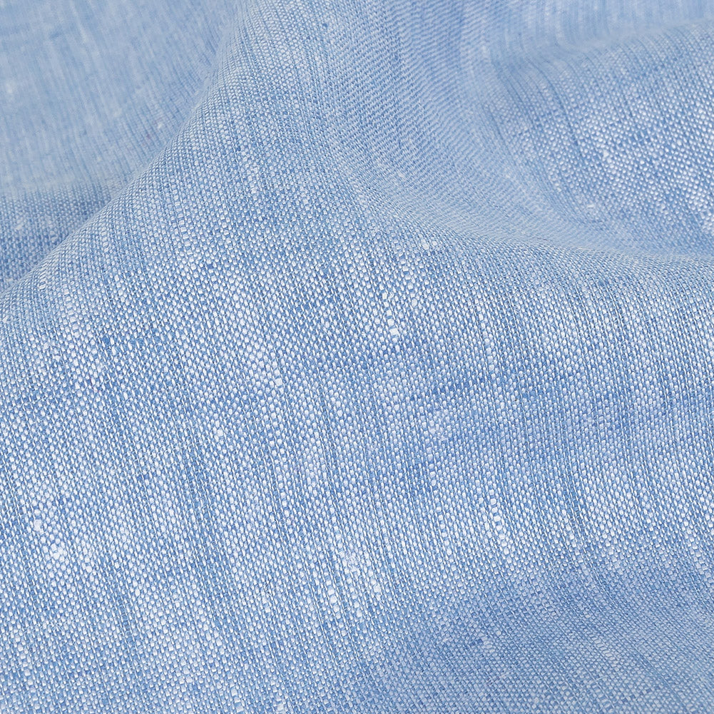 Minerva Heathered Blue Heron Lightweight Linen Chambray - Full