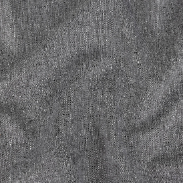 Minerva Heathered Black Lightweight Linen Chambray