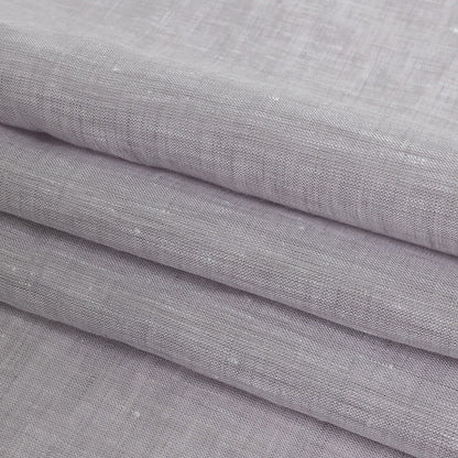 Lightweight Linen Chambray - Heathered Lilac Gray - Minerva Collection Detail