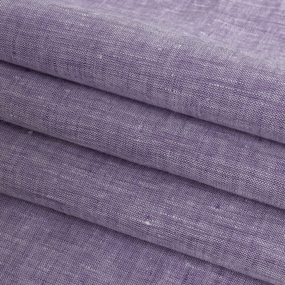 Minerva Heathered Purple Haze Lightweight Linen Chambray - Detail