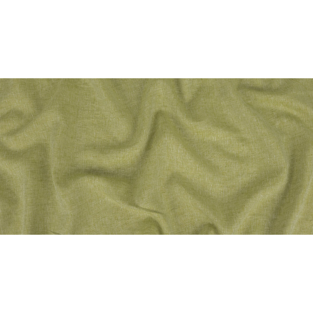 Minerva Heathered Weeping Willow Lightweight Linen Chambray - Folded