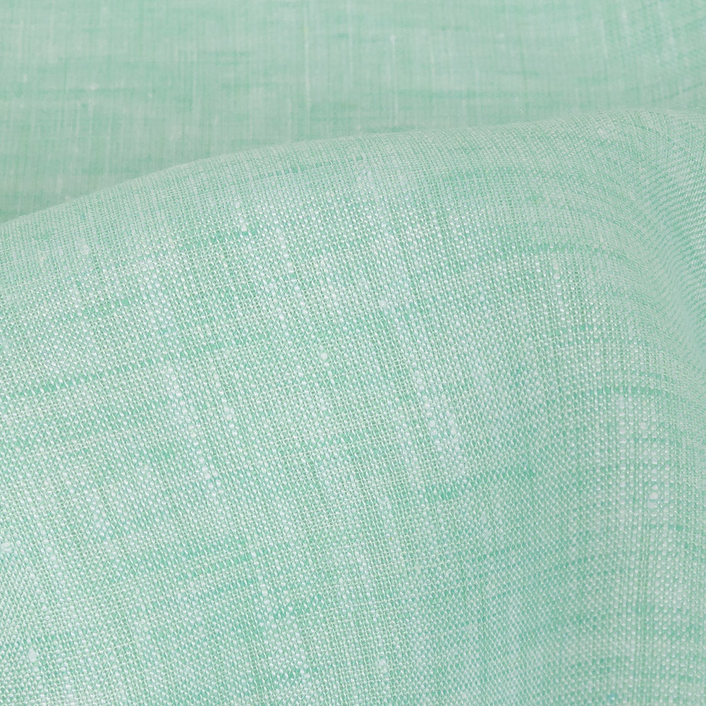 Minerva Heathered Mint Lightweight Linen Chambray - Full