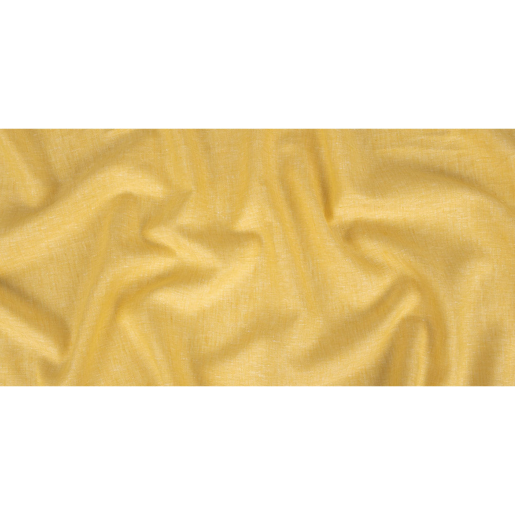 Minerva Heathered Goldfinch Lightweight Linen Chambray - Folded