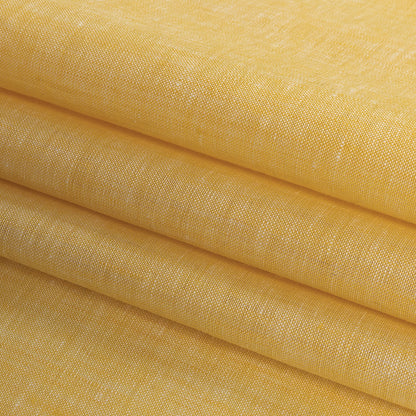 Minerva Heathered Goldfinch Lightweight Linen Chambray - Detail