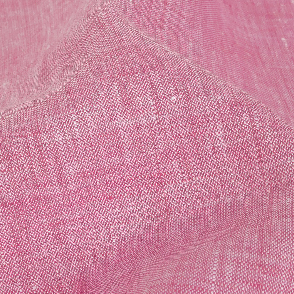 Minerva Heathered Begonia Pink Lightweight Linen Chambray - Full