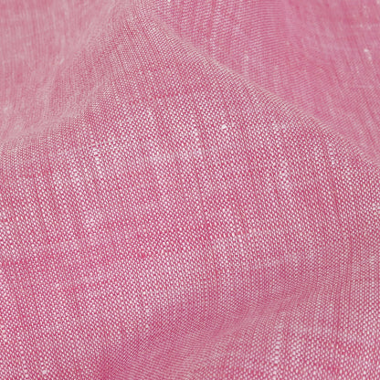 Minerva Heathered Begonia Pink Lightweight Linen Chambray - Full