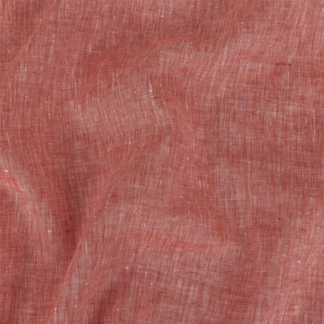 Lightweight Linen Chambray - Heathered Tomato Puree - Minerva Collection