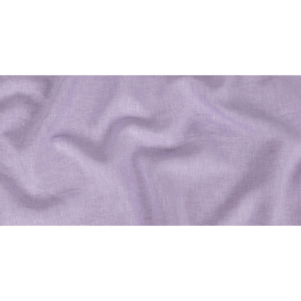 Minerva Heathered Lilac Breeze Lightweight Linen Chambray - Folded