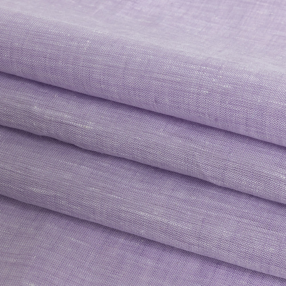 Minerva Heathered Lilac Breeze Lightweight Linen Chambray - Detail