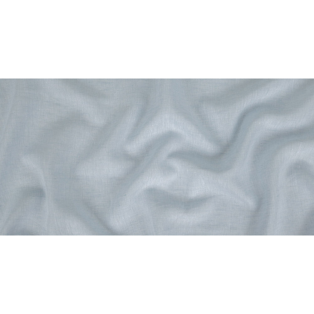 Minerva Heathered Xenon Blue Lightweight Linen Chambray - Folded