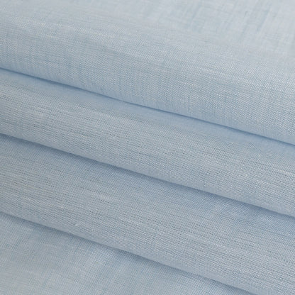 Minerva Heathered Xenon Blue Lightweight Linen Chambray - Detail