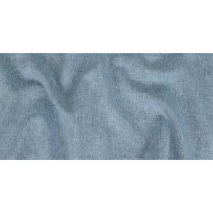 Lightweight Linen Chambray - Heathered Faded Denim - Minerva Collection Folded