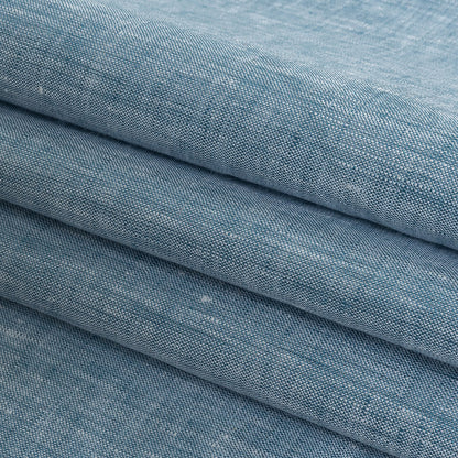 Lightweight Linen Chambray - Heathered Faded Denim - Minerva Collection Detail