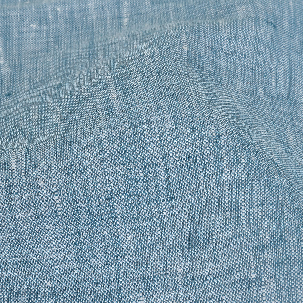 Lightweight Linen Chambray - Heathered Faded Denim - Minerva Collection Full