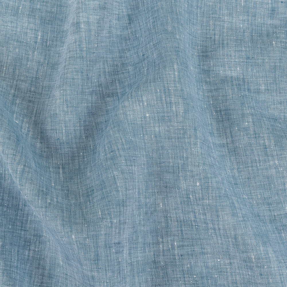 Lightweight Linen Chambray - Heathered Faded Denim - Minerva Collection