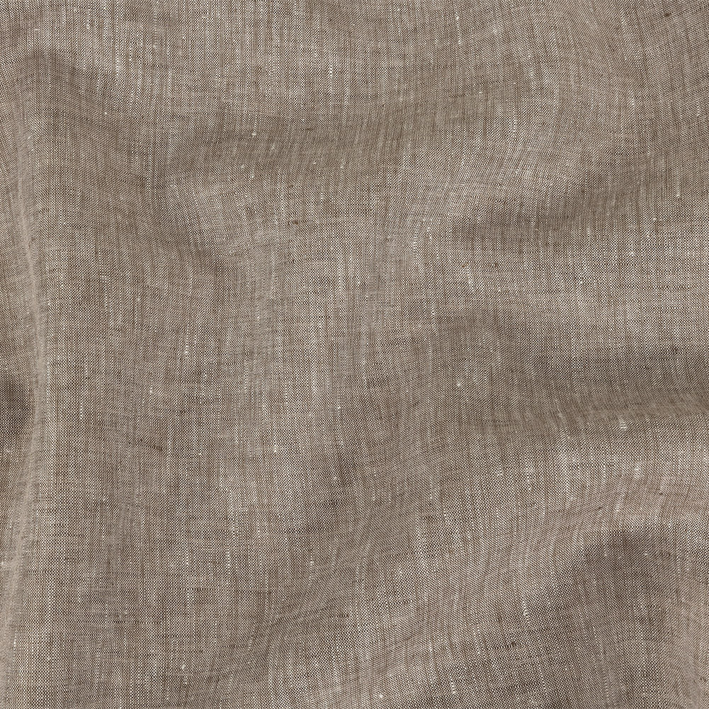Minerva Heathered Brown Lightweight Linen Chambray