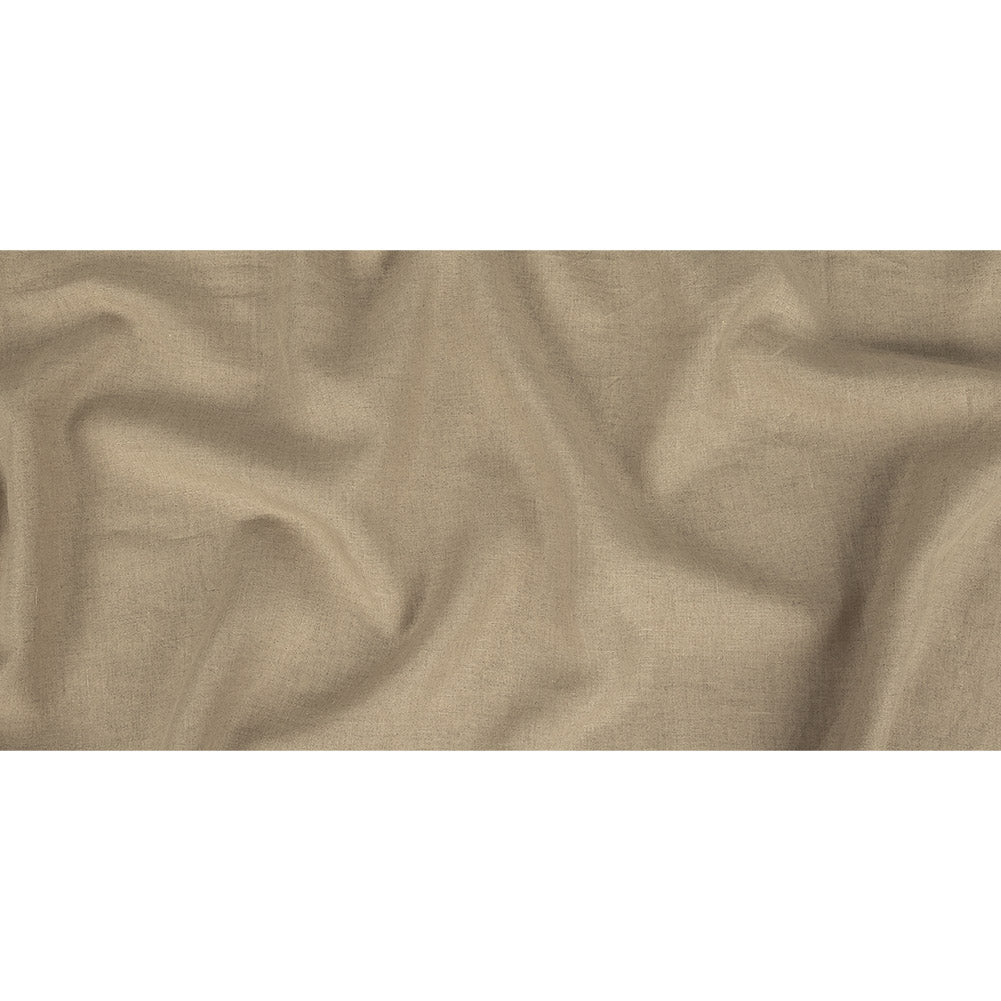 Minerva White Alyssum Lightweight Linen Chambray - Folded