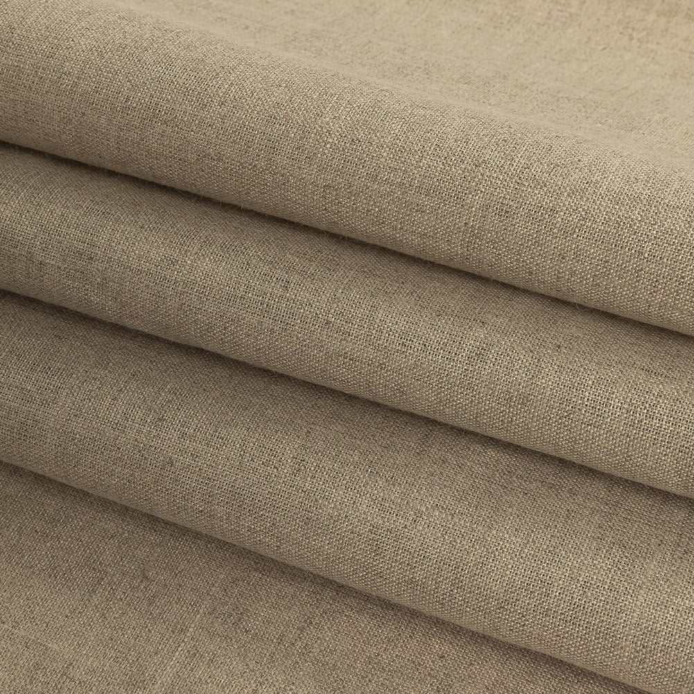 Minerva White Alyssum Lightweight Linen Chambray - Detail