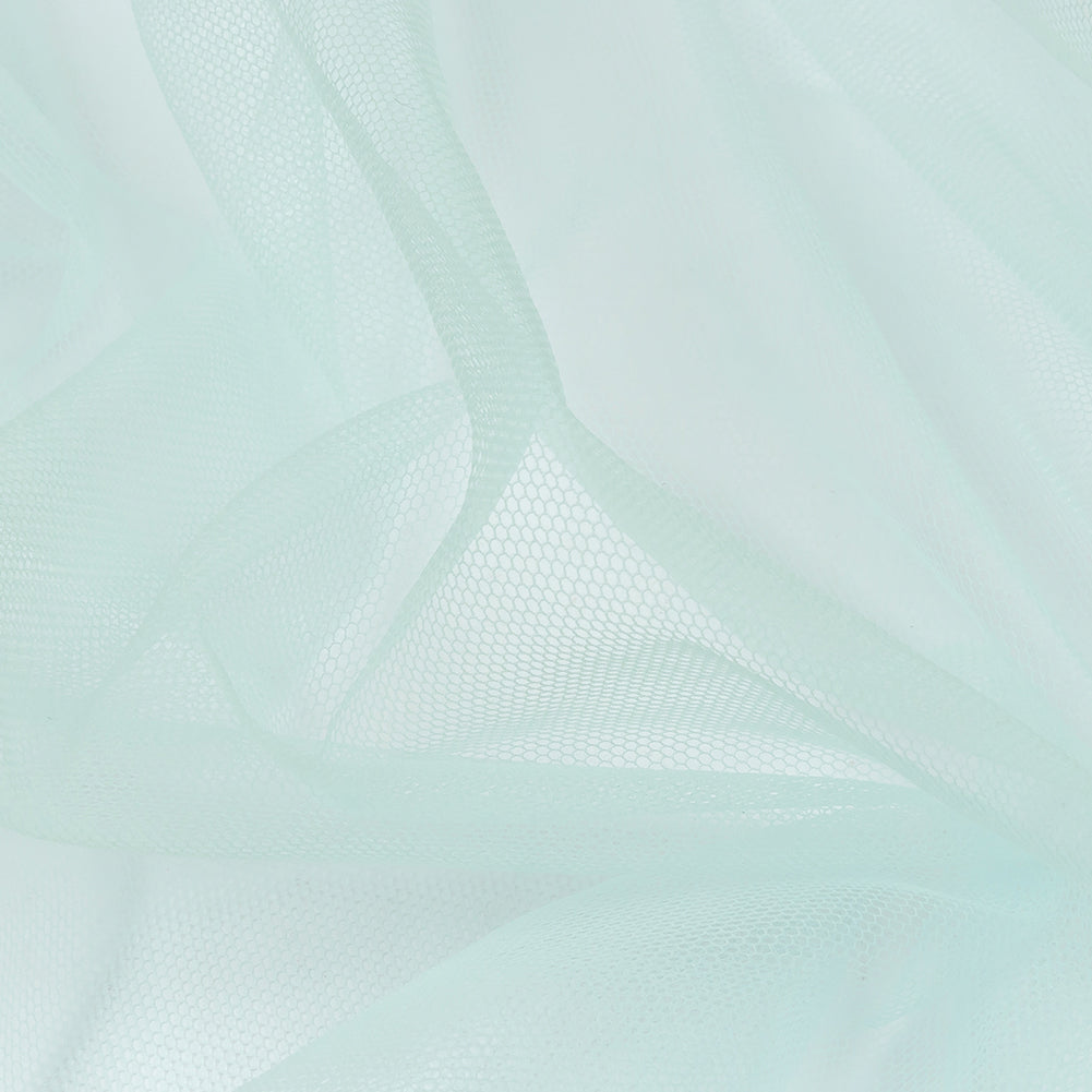 Pale Blue Leonardo Soft Nylon Tulle - Folded