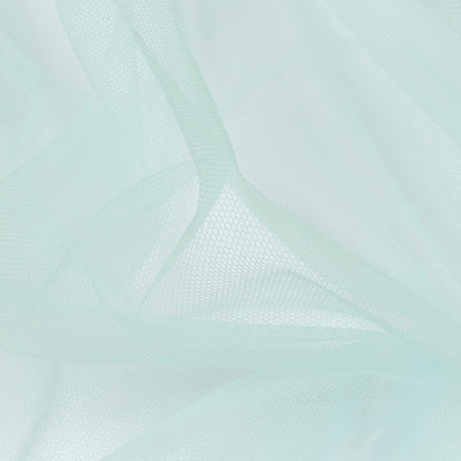 Pale Blue Leonardo Soft Nylon Tulle - Folded