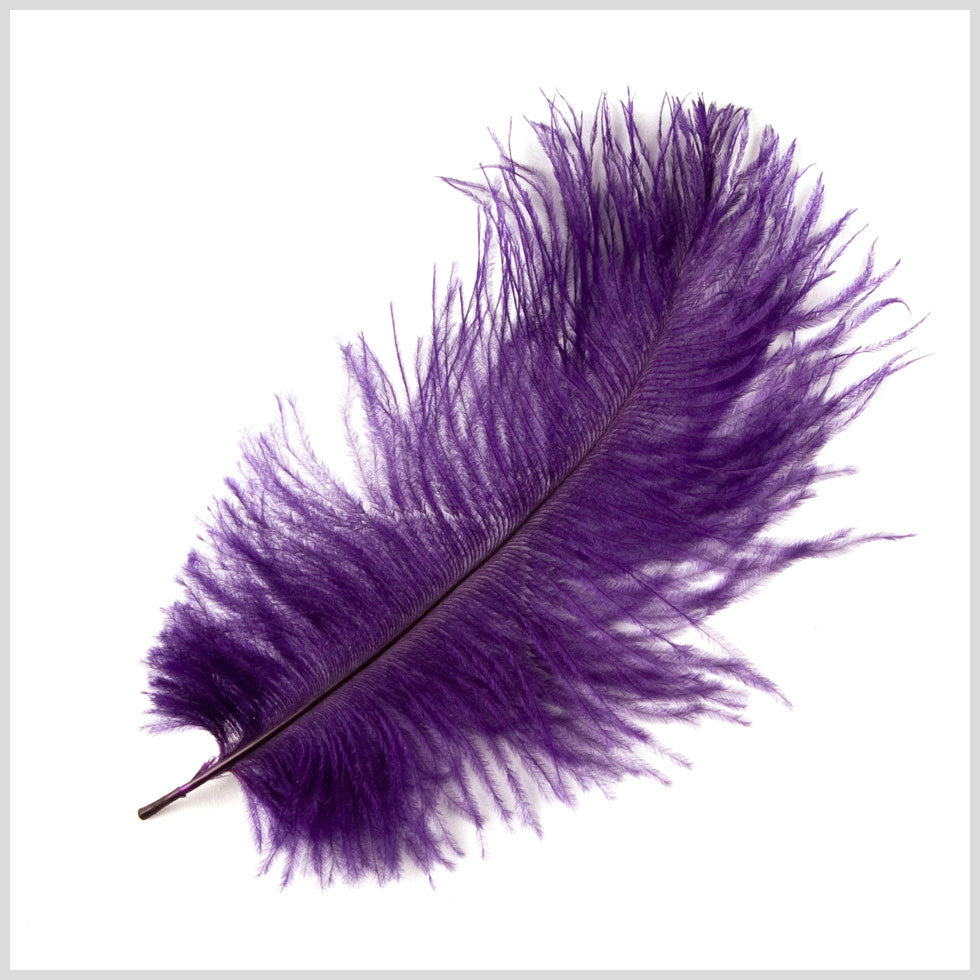Purple Ostrich Feather - 10-12