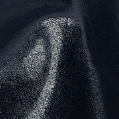 Navy Textured Faux Leather - Detail